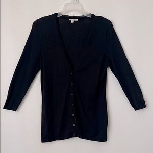 Halogen Sweater Cardigan Black Size Small